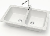 Кухонная мойка Marrbaxx Карельский камень модель 20/G31 (белый)