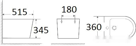Биде Weltwasser Salzbach 005 GL-WT (белый глянец)