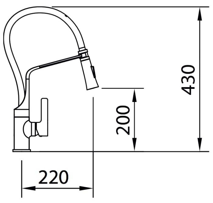 Смеситель Clever Grifos Chef 99735