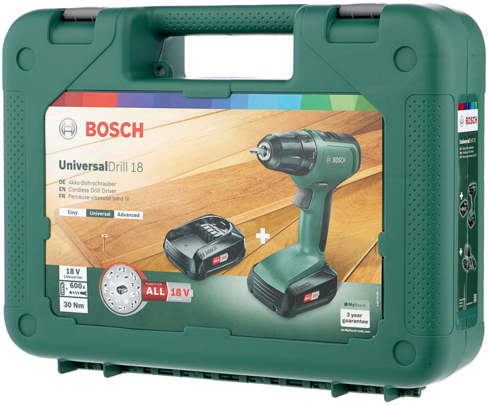Дрель-шуруповерт Bosch UniversalDrill 18