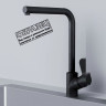 Кухонная мойка Berge BR-5750 + смеситель AM.PM Like Like F8005022 (черный)