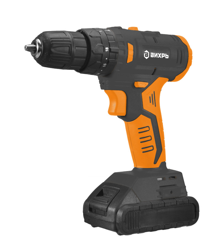 Аккумуляторная дрель-шуруповерт Вихрь ДА-18Л-2КУ/Б