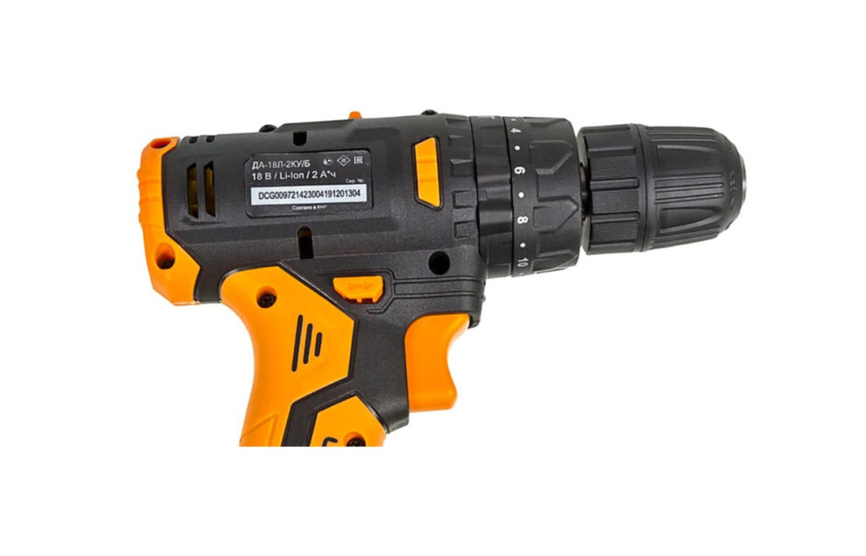 Аккумуляторная дрель-шуруповерт Вихрь ДА-18Л-2КУ/Б