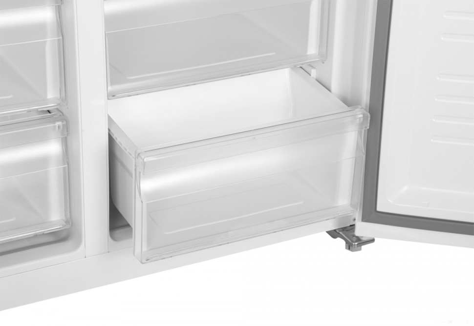 Холодильник side by side Hyundai CS5003F (белое стекло)