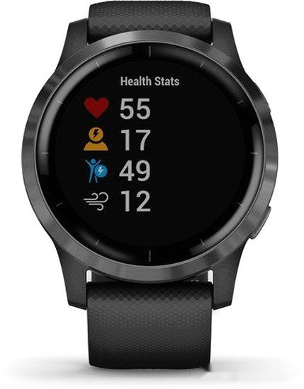 Умные часы Garmin Vivoactive 4 (черный/серый)