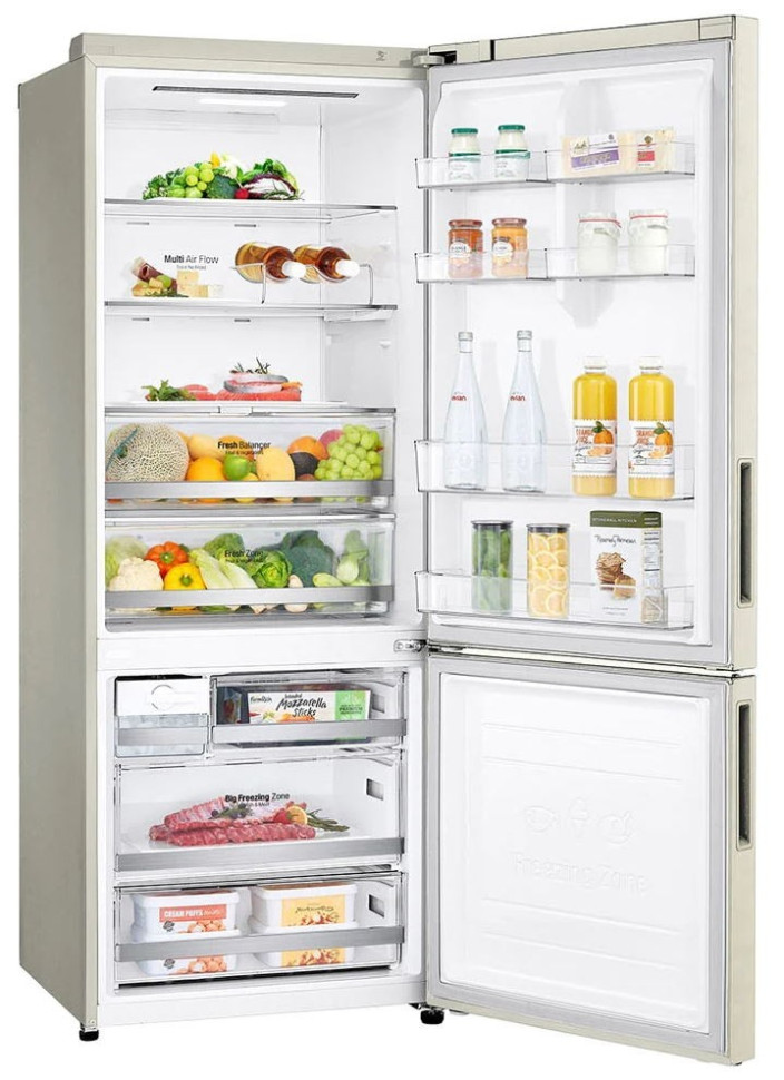 Холодильник с морозильником LG GC-B569PECM