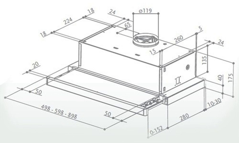 Вытяжка Faber FLOX BK A50 (315.0567.354)