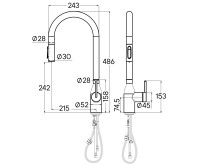 Смеситель Paulmark Iniversal Un213880-BS (стальной/нержавеющая сталь)