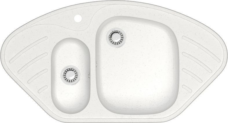 Кухонная мойка Marrbaxx Карельский камень модель 23/G31 (белый)