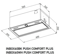 Вытяжка Meferi INBOX60BK Push Comfort Plus