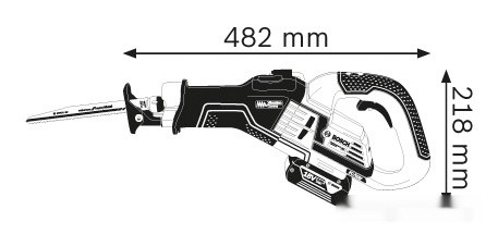 Сабельная пила Bosch GSA 18V-32 Professional [06016A8106]