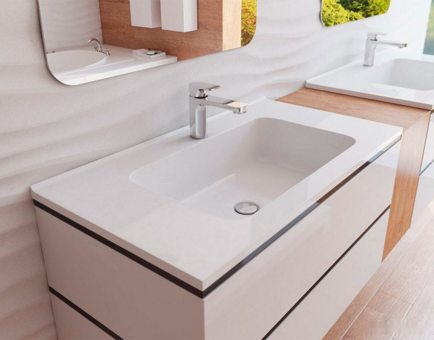 Умывальник Эстет Каре 90x50 (белый) 1-0003