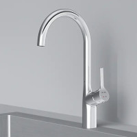 Кухонная мойка Saniteco 6045 + Spike F9S07000 (хром, с сифоном, дозатором и коландером)