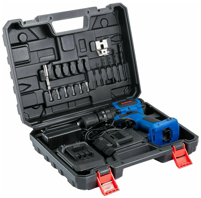 Ударная дрель-шуруповерт Витязь ДА-418-2 (с 2-мя АКБ, кейс)