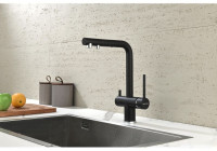 Смеситель Paulmark Serpentine Se213222-418 (черный/черный металлик)