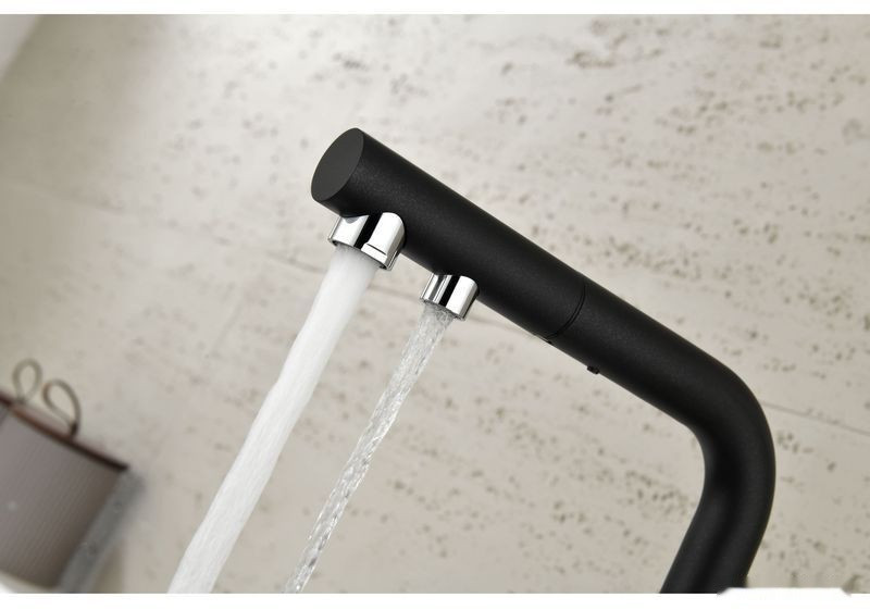 Смеситель Paulmark Serpentine Se213222-418 (черный/черный металлик)