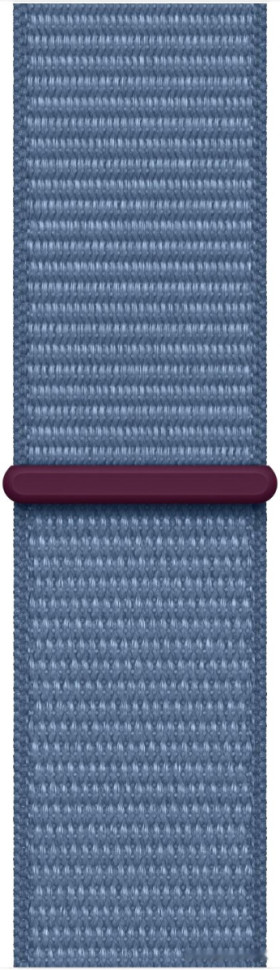 Умные часы Apple Watch Series 9 41 мм (алюминиевый корпус, серебристый/зимний синий, нейлоновый ремешок)