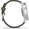 Гибридные умные часы Garmin Vivomove Style (серебристый/зеленый)