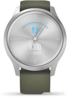 Гибридные умные часы Garmin Vivomove Style (серебристый/зеленый)