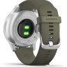 Гибридные умные часы Garmin Vivomove Style (серебристый/зеленый)