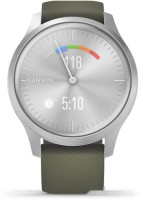 Гибридные умные часы Garmin Vivomove Style (серебристый/зеленый)