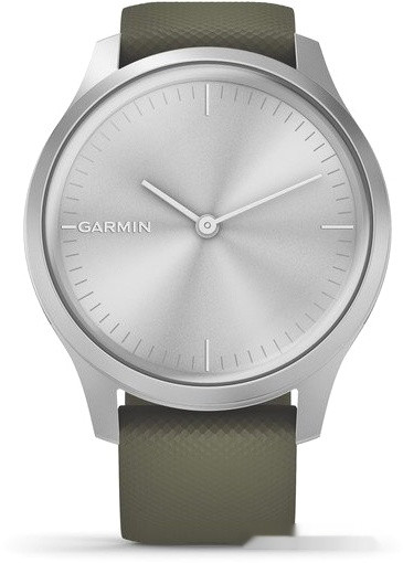 Гибридные умные часы Garmin Vivomove Style (серебристый/зеленый)