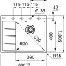 Кухонная мойка Franke Centro CNG 611/211-62 TL (черный, правая)