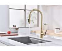 Смеситель Paulmark Iniversal Un213880-SBG (золото/светлое брашированное золото)