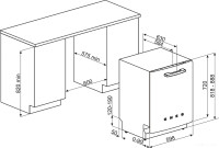Посудомоечная машина Smeg STFABRD3