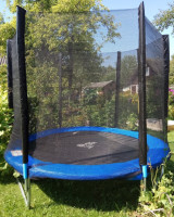 Батут Atlas Sport 140 см с внешней сеткой (на пружинах)