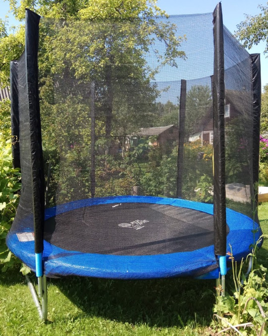 Батут Atlas Sport 140 см с внешней сеткой (на пружинах)