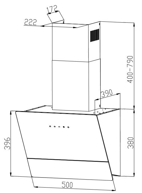 Вытяжка Grand Lester GC 50 (черный)