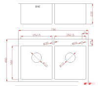Кухонная мойка Avina HM7848-2B