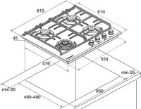 Варочная панель Kuppersberg FS 65 ANT