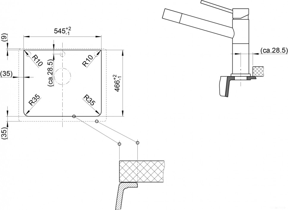 Кухонная мойка Blanco Naya 6 519638 (антрацит)