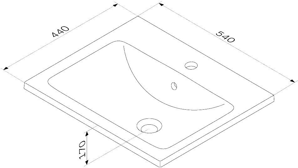 Умывальник Am.Pm X-Joy M85AWCC0552WG64 (белый глянец)