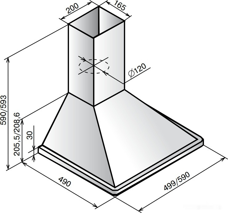 Вытяжка Elikor Оптима 50П-400-П3Л белый