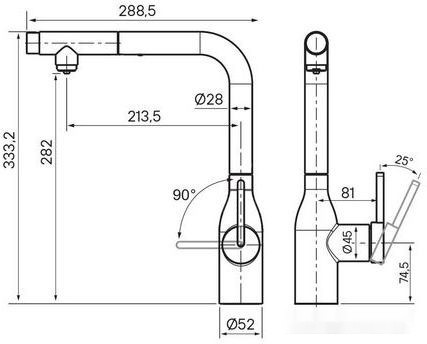 Смеситель Paulmark Viper Vi213105-431 (белый/белый матовый)