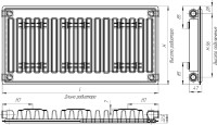 Радиатор Лидея ЛК 11-508 тип 11 500x800