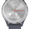 Гибридные умные часы Garmin Vivomove 3S (серебристый/синий)
