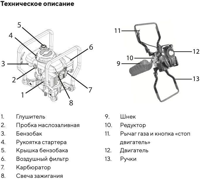 Мотобур Buran DT-1600 Terminator