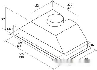Вытяжка Jet air Viera Lux WH/A/72