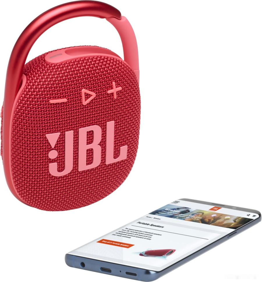 Портативная акустика JBL Clip 4 (красный)