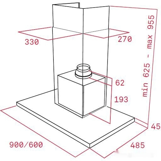 Вытяжка Teka Wish Maestro Ultraslim DLH 686 T