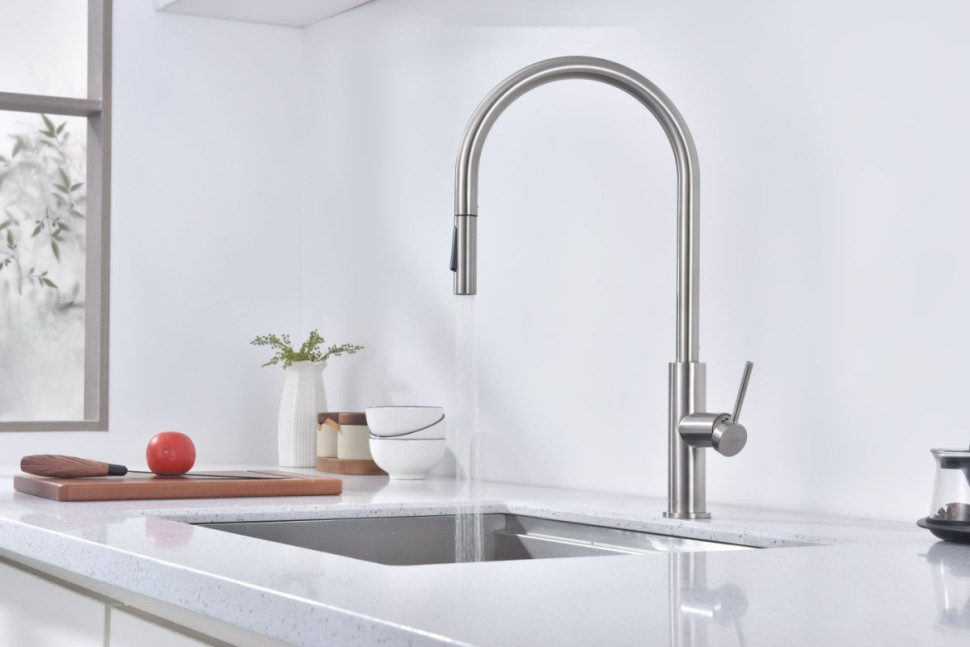 Смеситель Paulmark Senso Se215180-BS (стальной/нержавеющая сталь)