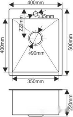 Кухонная мойка Melana ProfLine H4050