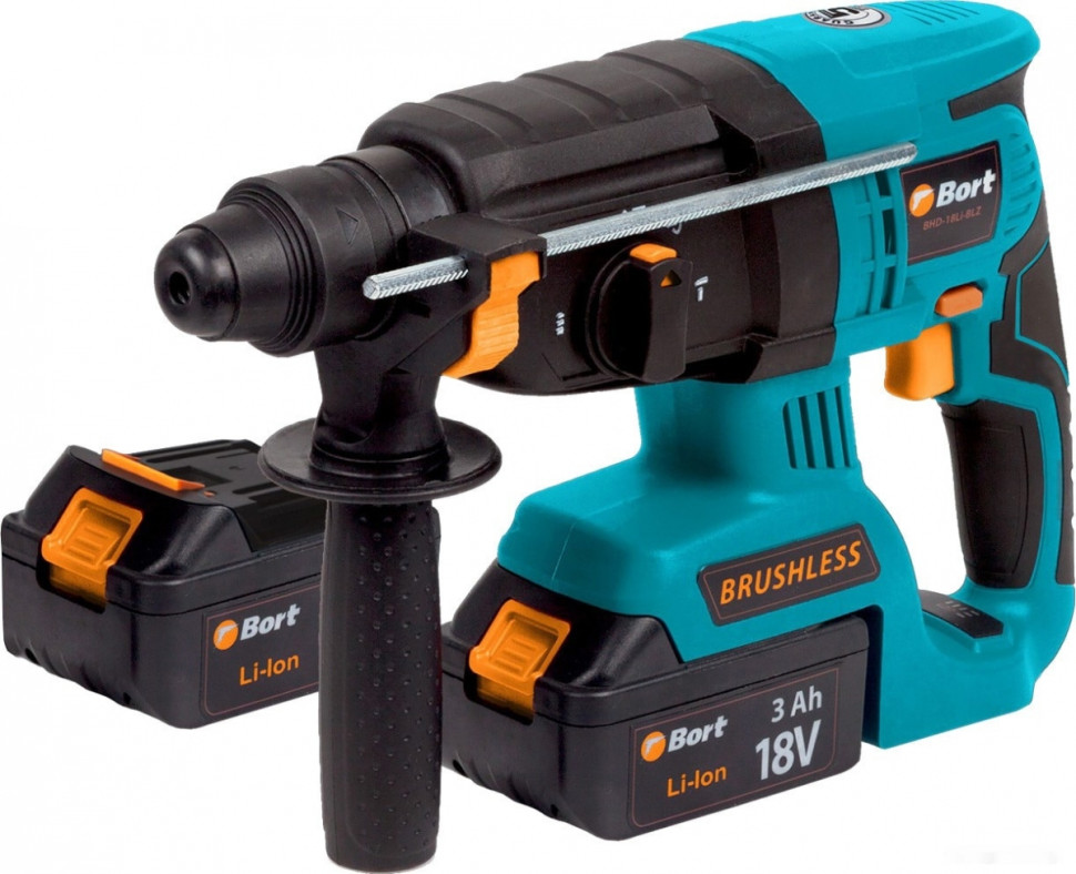 Перфоратор BORT BHD-18LI-BLZ 93410129 (с 2-мя АКБ, кейс)