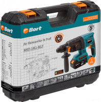 Перфоратор BORT BHD-18LI-BLZ 93410129 (с 2-мя АКБ, кейс)