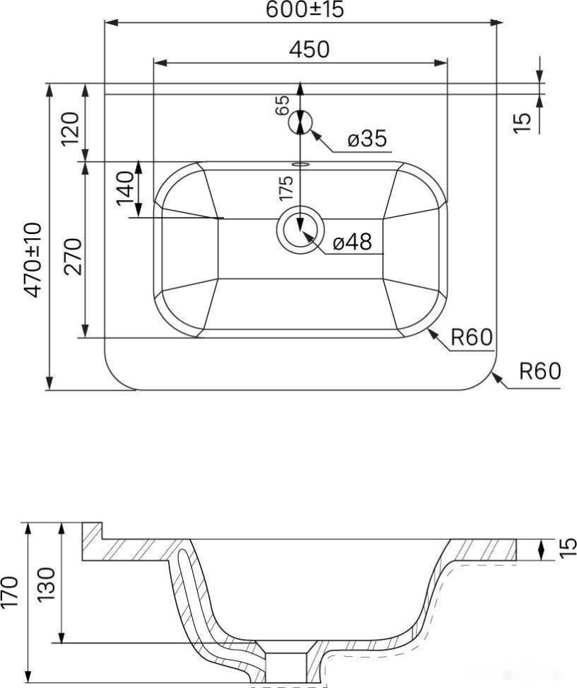 Умывальник IDDIS Optima Home 0106000i28