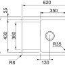Кухонная мойка Franke OID 611-62 белый 114.0443.355
